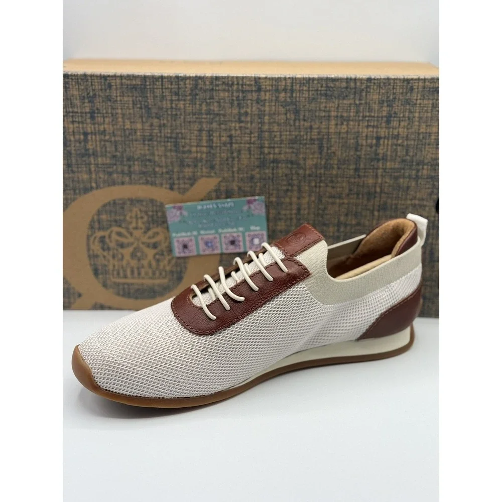 Born Crown Barrett Men's Casual Sneakers White Size 11 - Lightweight Knit